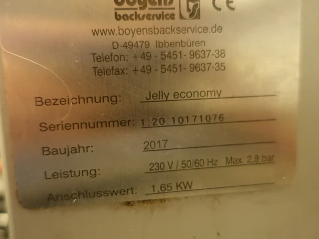 Geleispuitmachine boyens jelly - afbeelding 8 van  8