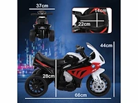 Gelicentieerde 3-wielige elektrische kindermotorfiets bmw s1000 rr - afbeelding 3 van  7