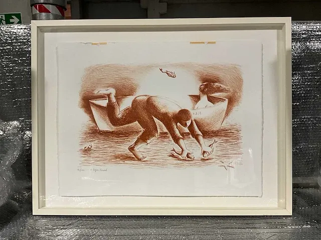Gelimiteerde litho c. lopes curval - afbeelding 1 van  4