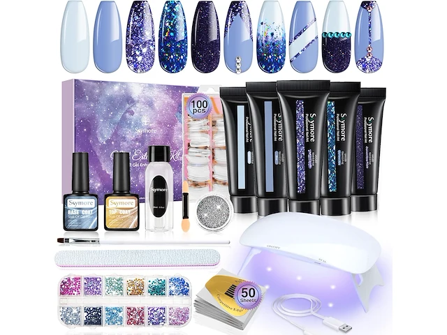 Gelnagelset met uv-lamp, starterset - afbeelding 1 van  1