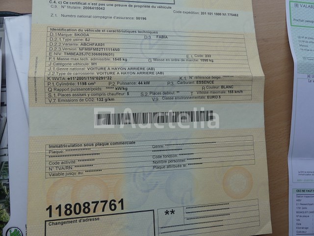 Gemengde auto skoda fabia (2011-78.246 km-vin:nfm5fm52t11114n0) - afbeelding 16 van  23