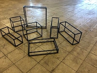Gemetalliseerde metalen rekjes - afbeelding 1 van  4