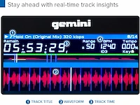Gemini mdj-600 professional cd and usb midi media player - afbeelding 5 van  6