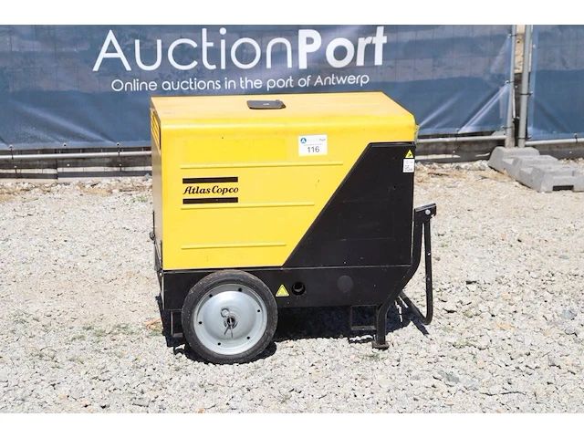 Generator atlas copco qep s7 50hz3p avr con elr 12v diesel 2017 8kva - afbeelding 1 van  1