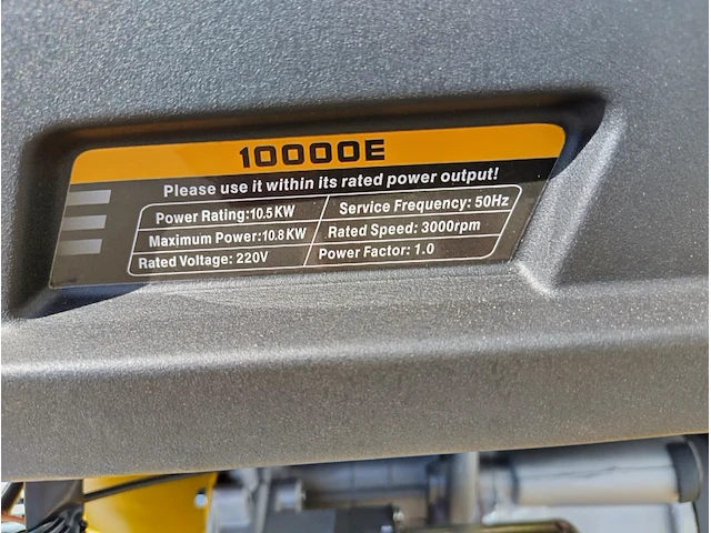 Generator benzine 10000e - afbeelding 8 van  9