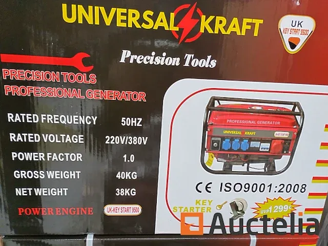 Generator benzine uk-keystart9500 - afbeelding 3 van  13
