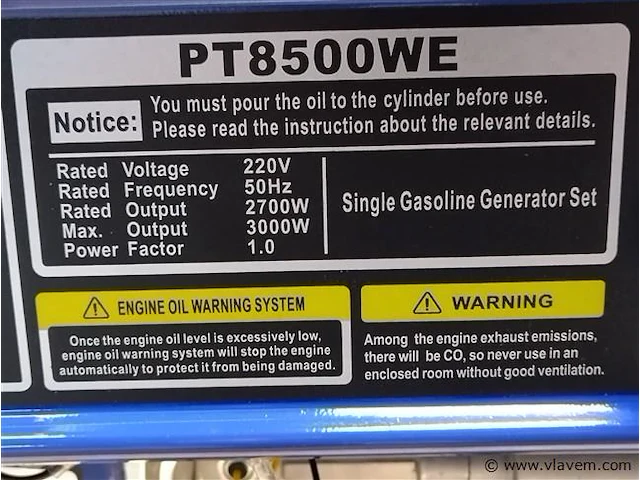 Generator benzine - afbeelding 3 van  3