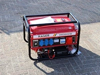 Generator hager hk8000w benzine nieuw (marge) - afbeelding 1 van  1