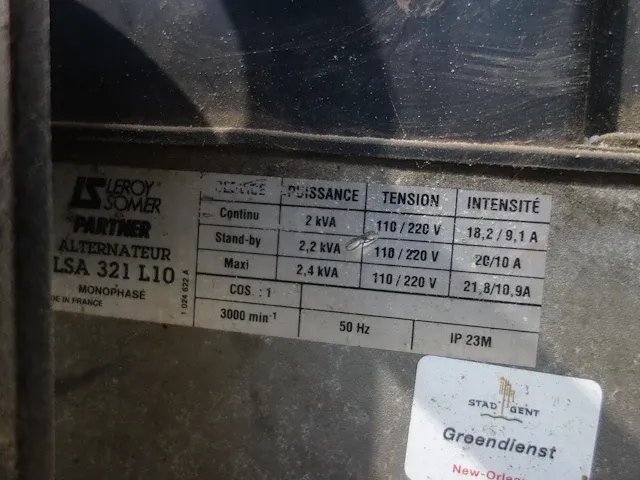 Generator kubota - afbeelding 5 van  5