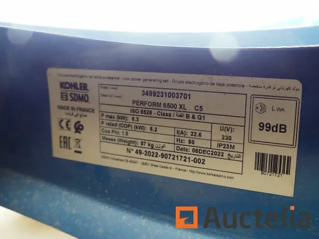 Generator op wielen sdmo perform 6500 xl - afbeelding 1 van  9