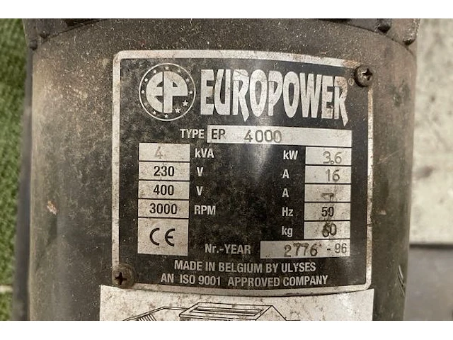 Generator ulyses europower - afbeelding 6 van  6