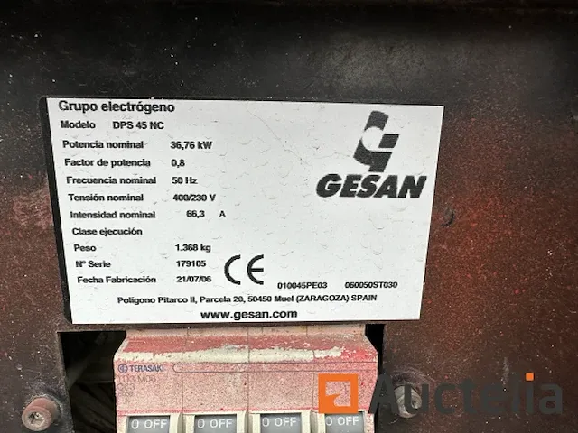 Generatoren gesan dps 45 nc - afbeelding 11 van  19