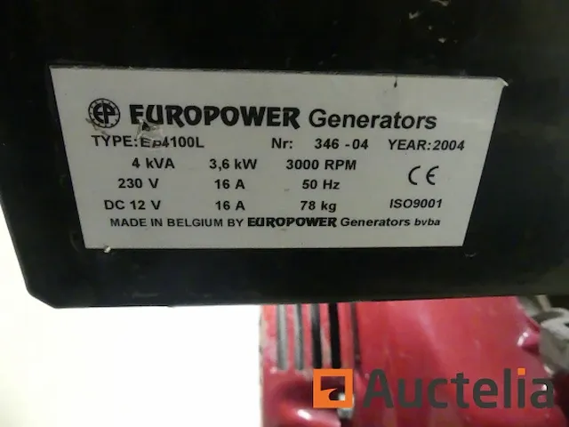 Generatorset europower ep 4100 l - afbeelding 4 van  8