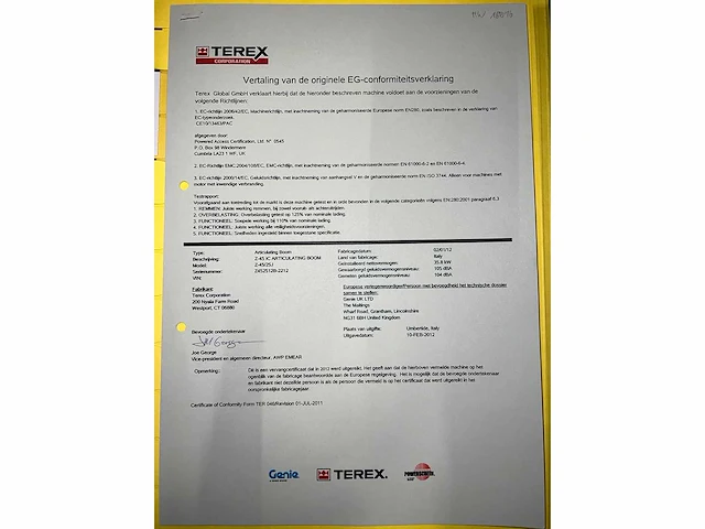 Genie - 2012 - z45/25j - hoogwerker - afbeelding 14 van  21
