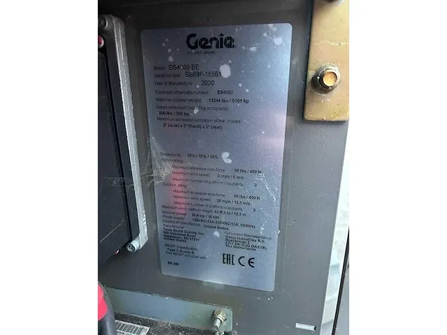 Genie - gs4069be - hoogwerker - afbeelding 8 van  10