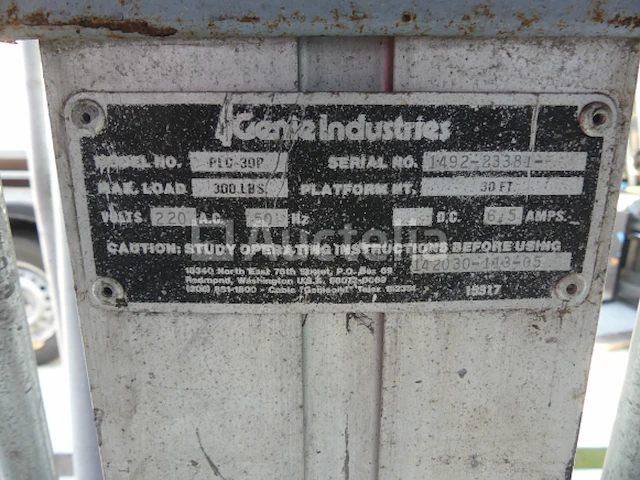 Genie plc 30p hoogwerker - afbeelding 4 van  12