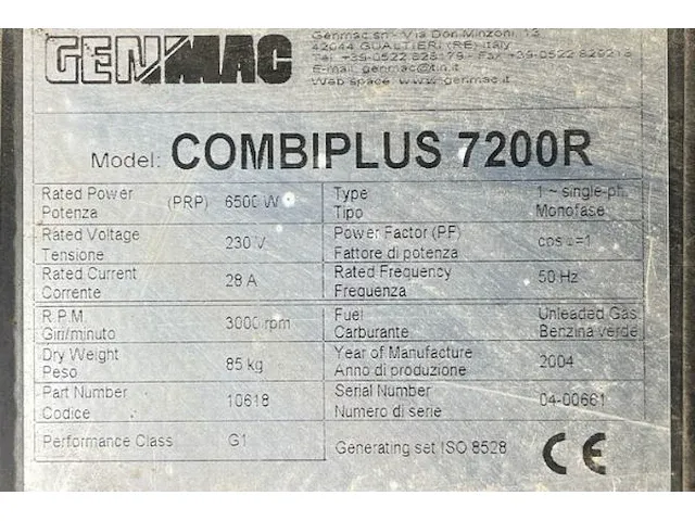 Genmac generator - afbeelding 9 van  12