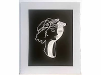 Georges braque - portret - zeefdruk - afbeelding 2 van  4