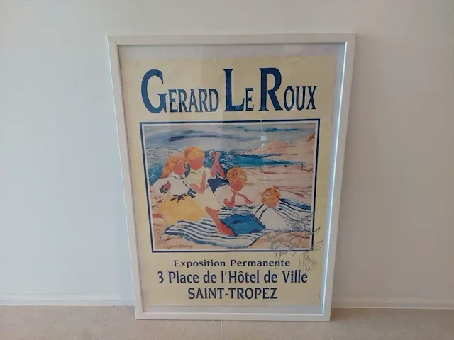 Gérard le roux - gesigneerde affiche - afbeelding 1 van  6