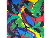 Gerard vanhove - tshibinda ilonga - acryl op paneel - afbeelding 1 van  11