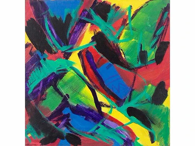 Gerard vanhove (1942-1994) - tshibinda ilonga - acryl op paneel - afbeelding 1 van  4