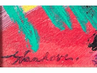 Gerard vanhove (1942-1994) - tshibinda ilonga - acryl op paneel - afbeelding 2 van  4