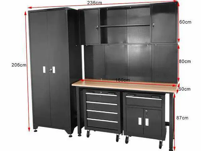 Gereedschap wandmodule eversteel - afbeelding 3 van  16