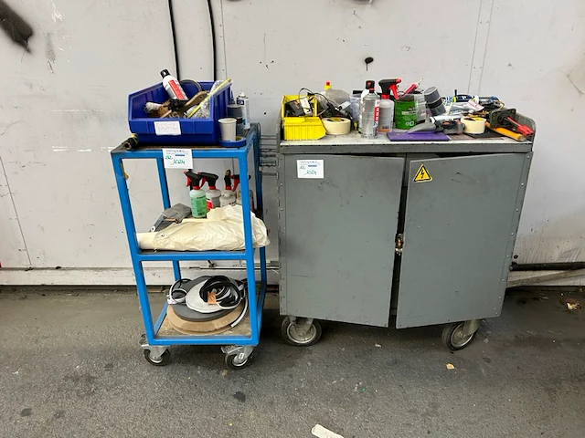 Gereedschapskar, rek op wielen - afbeelding 1 van  10