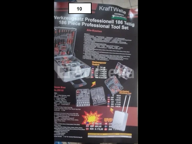 Gereedschapskist gereedschapstrolley 186-delig kraftwelle - afbeelding 3 van  4