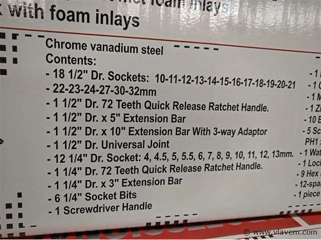 Gereedschapskist gevuld professioneel - afbeelding 3 van  5