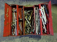 Gereedschapskist met materiaal - afbeelding 1 van  1