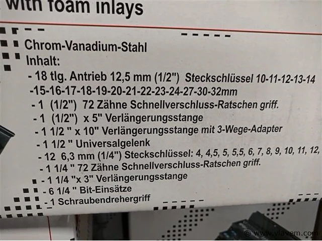 Gereedschapskist stahlkaiser 86-delig - afbeelding 8 van  8