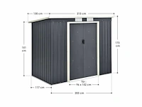 Gereedschapsschuur met funderingsframe voor tuinmeubelen en -apparatuur - - afbeelding 10 van  11