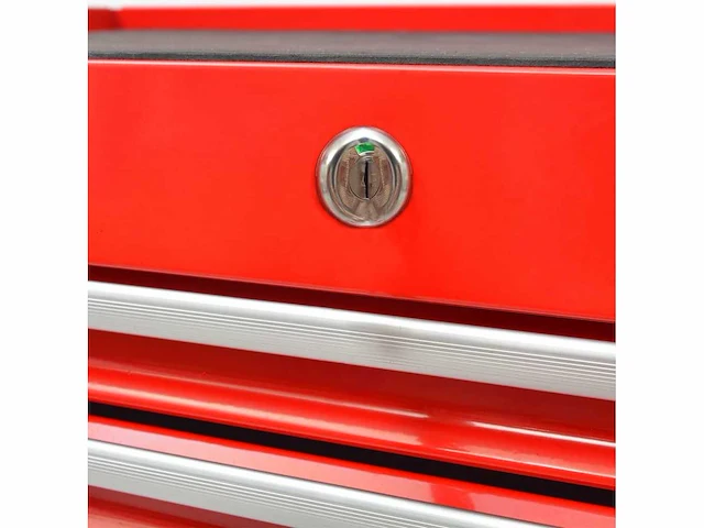 Gereedschapswagen - rood staal - afbeelding 3 van  3