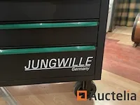 Gereedschapswagen 6 lades en de inhoud van het gereedschap jungwille jw48xxl - afbeelding 3 van  4