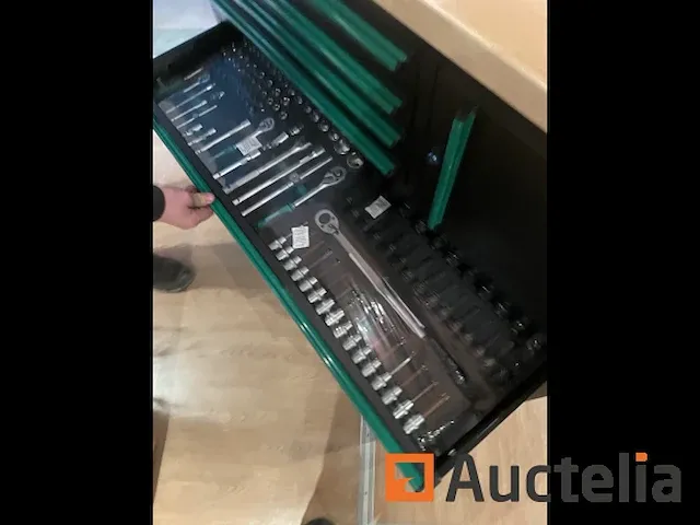 Gereedschapswagen 6 lades en de inhoud van het gereedschap jungwille jw48xxl - afbeelding 4 van  4