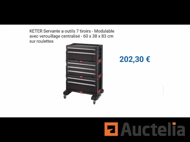 Gereedschapswagen 7 keter lades - afbeelding 1 van  7