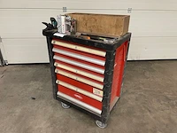 Gereedschapswagen airpress met inhoud - afbeelding 1 van  11