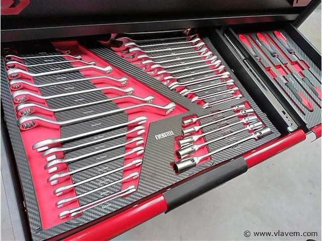 Gereedschapswagen gevuld eversteel heavy duty 12/11 - afbeelding 15 van  17