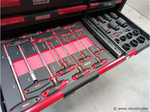 Gereedschapswagen gevuld eversteel heavy duty 12/11 - afbeelding 3 van  17