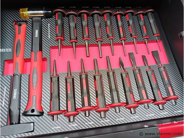 Gereedschapswagen gevuld eversteel heavy duty 12/11 - afbeelding 6 van  17