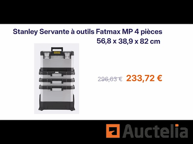 Gereedschapswagen op wielen stanley fatmax mp 4 stukken - afbeelding 1 van  4