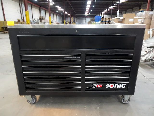 Gereedschapswagen sonic + inhoud - afbeelding 1 van  10