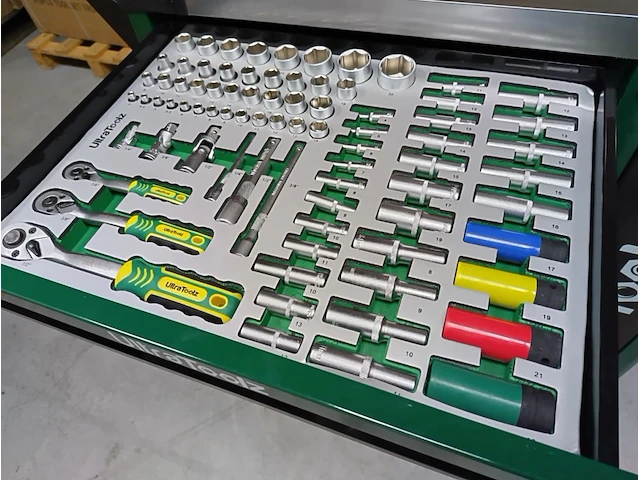 Gereedschapswagen ultra toolz "green"7/7 +1 - afbeelding 16 van  20