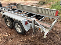 Geremde aanhangwagen - 3000kg - met rijplaten - afbeelding 11 van  12