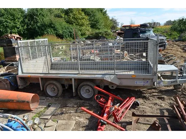 Geremde aanhangwagen dubbel as ifor williams type 2hb gx125hd 3500kg - afbeelding 3 van  16