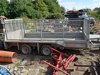 Geremde aanhangwagen dubbel as ifor williams type 2hb gx125hd 3500kg - afbeelding 3 van  16