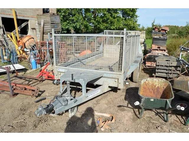 Geremde aanhangwagen dubbel as ifor williams type 2hb gx125hd 3500kg - afbeelding 4 van  16