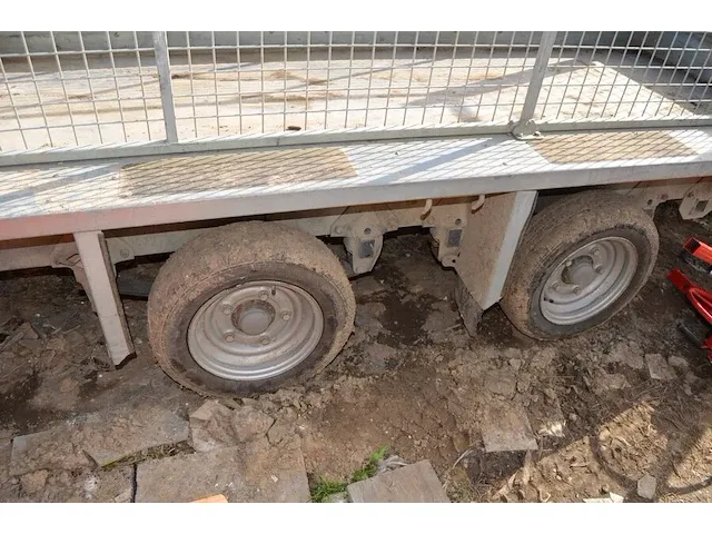 Geremde aanhangwagen dubbel as ifor williams type 2hb gx125hd 3500kg - afbeelding 8 van  16