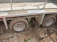 Geremde aanhangwagen dubbel as ifor williams type 2hb gx125hd 3500kg - afbeelding 8 van  16